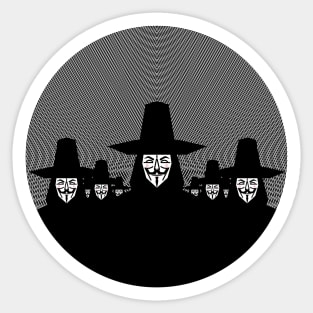 Million Mask March Sticker